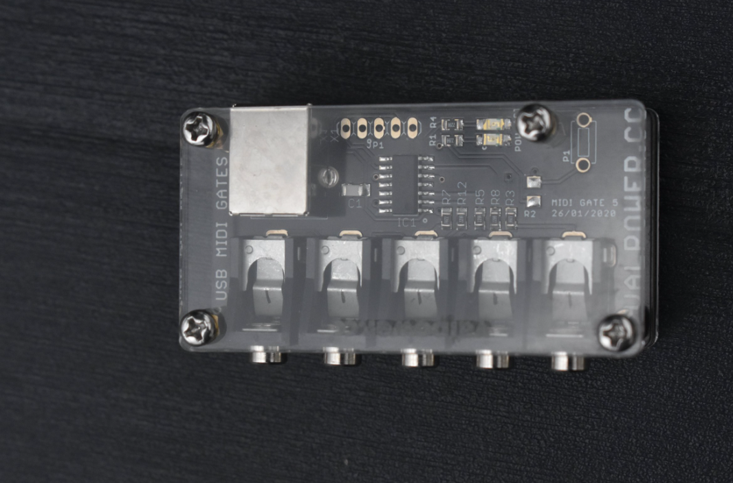 Simple USB midi 5 gate Out (no velocity)