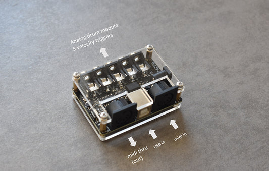 usb midi analog drums trigger module